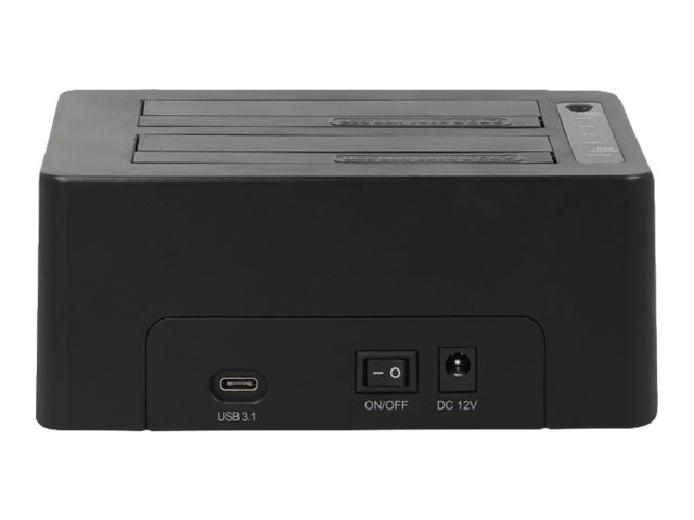 Delock HDD-Dockingstation Schächte: 2 - SATA 6Gbs - USB 3.1 (Gen 2)