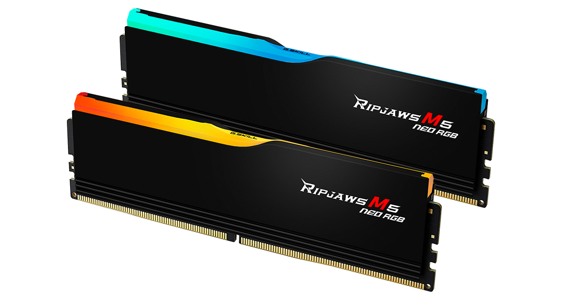 G.Skill DIMM 32 GB DDR5-6000 2x 16 Dual-Kit schwarz F5-6000J2836G16GX2-RM5NRK, Ansicht 4