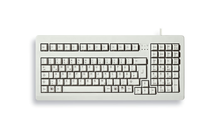 Cherry G80-1800, Volle Größe (100%), Kabelgebunden, USB, QWERTY, Grau