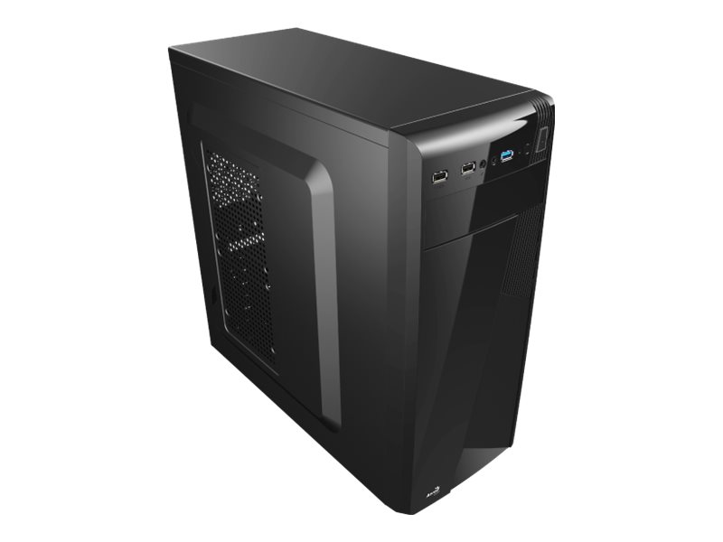 AEROCOOL ADVANCED TECHNOLOGIES AeroCool Corporate CS-1101 - Black Edition - Midi Tower - ATX - ohne Netzteil (ATX)