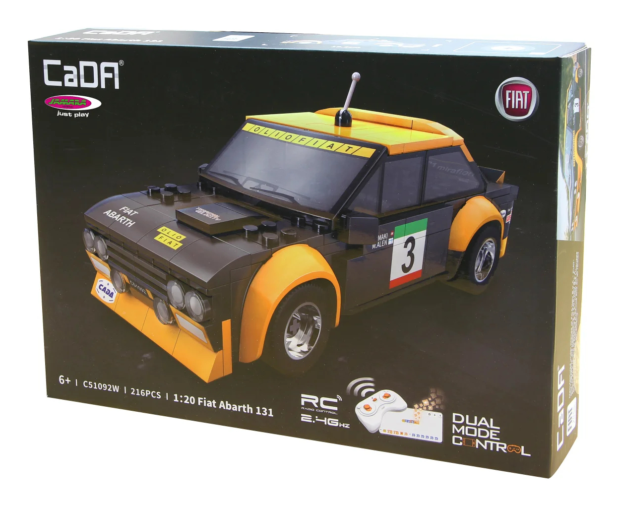 JAMARA CaDA Fiat Abarth 1 20 2.4GHz Bricks schwarz 6+, Ansicht 3
