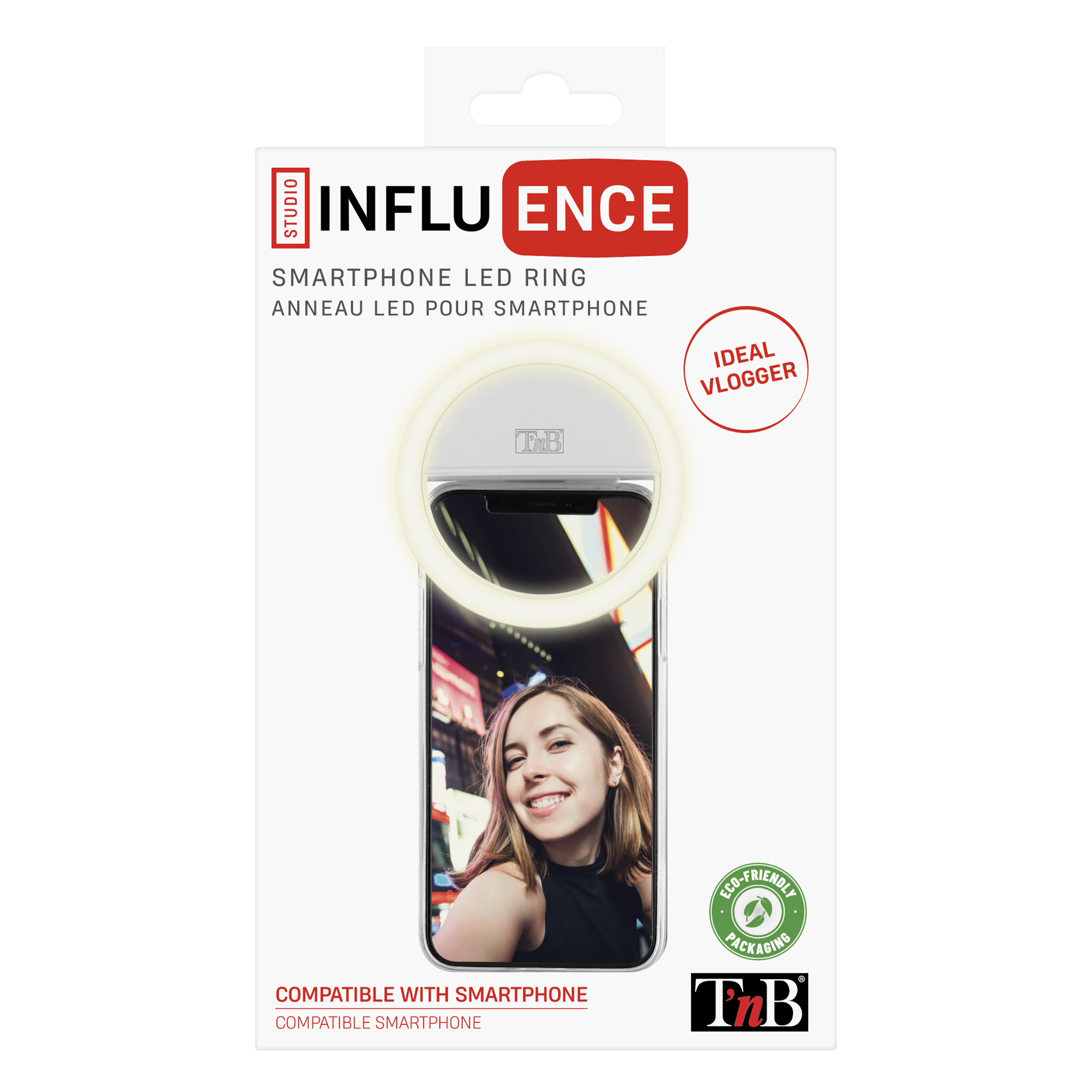 TNB T'nB INLEDPHONE, LED, Weiß, Smartphones, 200 mAh, 1,3 h - 75 g 36 LEDs - 60 Lux - 80 Ra - Micro-USB, Ansicht 2