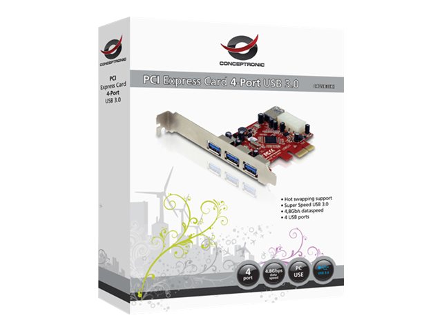 Conceptronic C4USB3EXI - USB-Adapter - PCIe