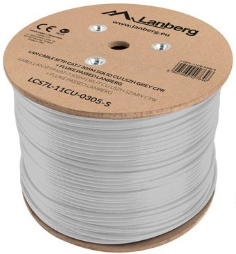 Lanberg LCS7L-11CU-0305-S - 305 m - Cat7 - S/FTP (S-STP) - Weiß, Ansicht 2