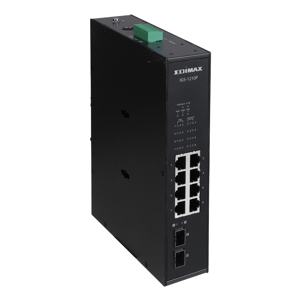 Edimax IGS-1210P - Switch - 8 x 10/100/1000 (PoE+), Ansicht 2