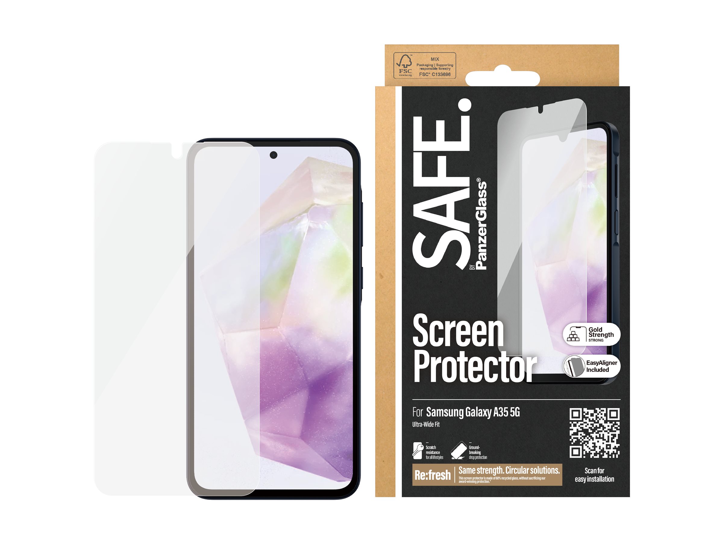 PanzerGlass SAFE. by PanzerGlass - Bildschirmschutz für Handy, Ansicht 5