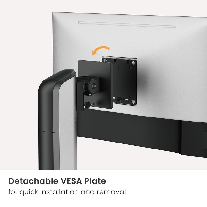 Equip Tischfuß 17-49/1TFT 360° Robust/Freist. 18Kg silber, Ansicht 2