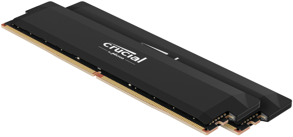 Crucial Pro - Overclocking Edition - DDR5 - Kit - 32 GB: 2 x 16 GB - DIMM 288-PIN - 3200 MHz - Schwarz, Ansicht 2