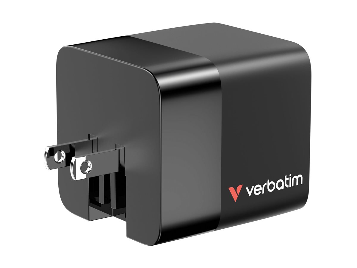 Verbatim Netzteil - GaN - 65 Watt - 3.25 A - PD 3.0, QC 3.0 (2 x USB-C, USB), Ansicht 5