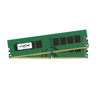 Crucial - DDR4 - Kit - 16 GB: 2 x 8 GB - DIMM 288-PIN - 2400 MHz / PC4-19200
