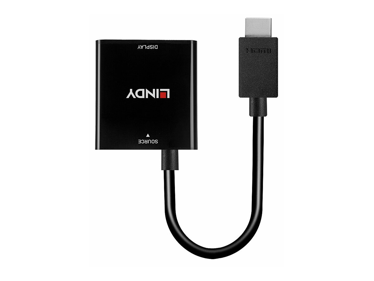 Lindy Videokonverter - HDMI - VGA - Schwarz