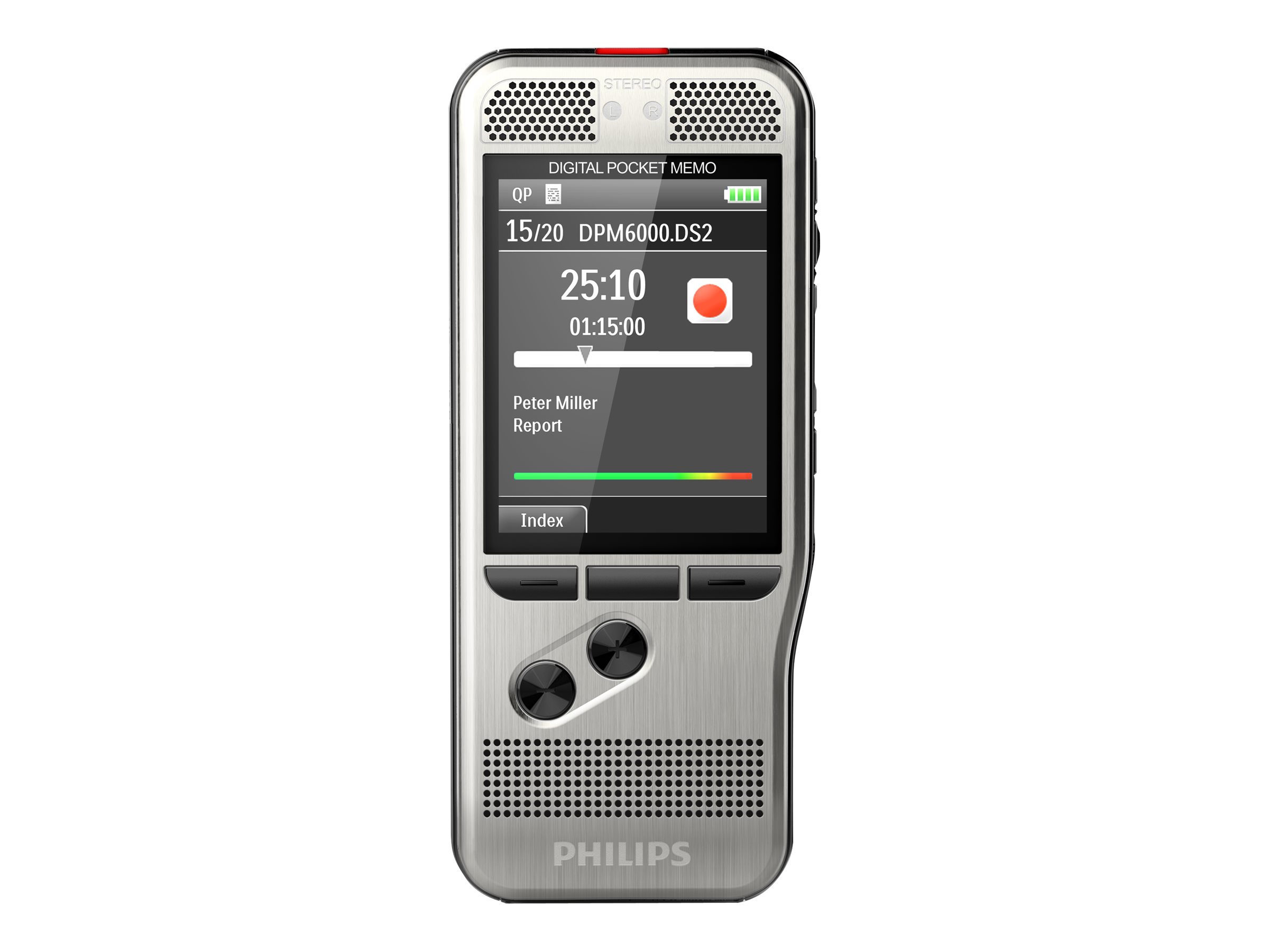 Philips Digital Pocket Memo DPM6000 - Voicerecorder, Ansicht 3