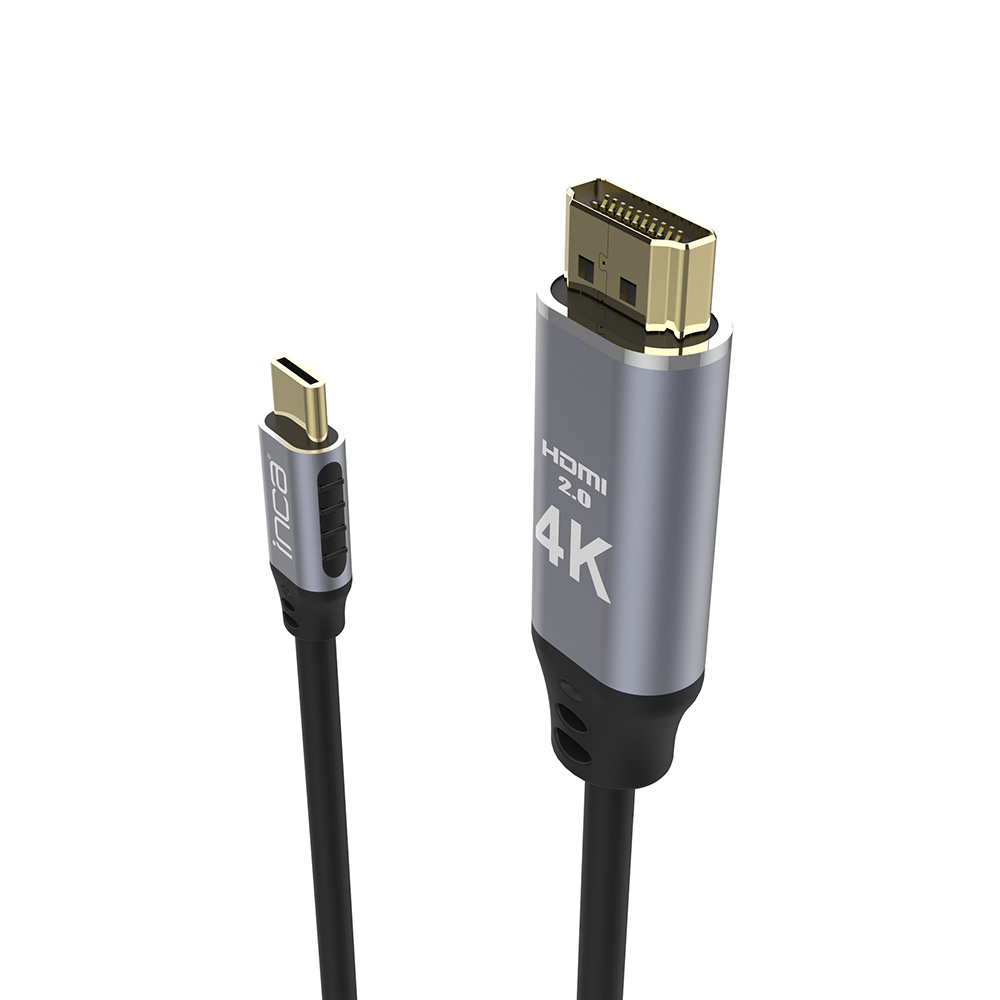INCA ITCH-20 - 2 m - USB Typ-C - HDMI - Männlich - Männlich - Gerade, Ansicht 2