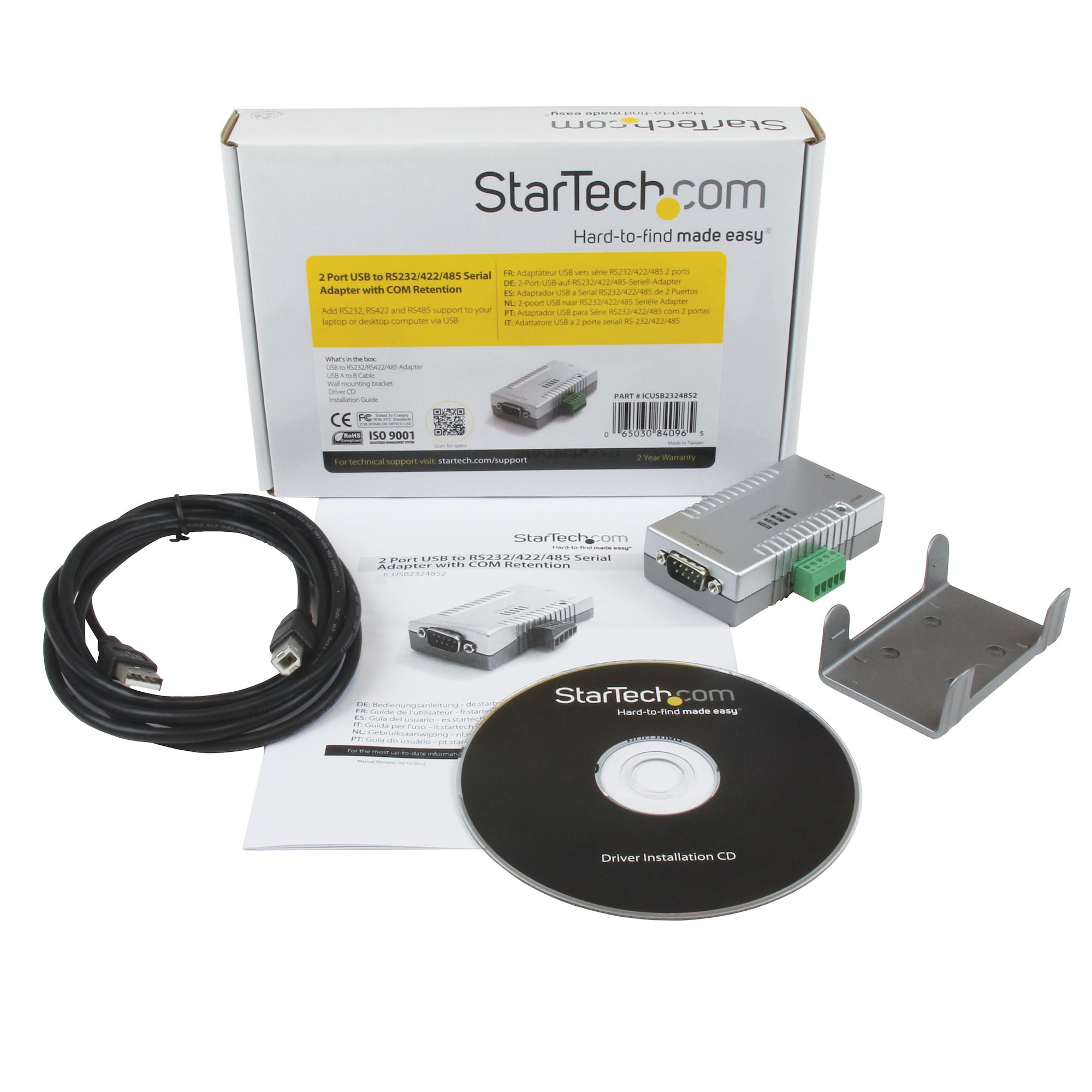 StarTech.com USB 2.0 auf 2x Seriell Adapter - USB zu 2 fach RS232 / RS422 / RS485 Seriell Schnittstellen Konverter, Ansicht 4
