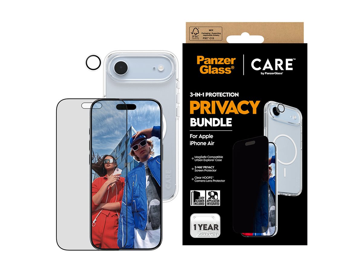 PanzerGlass CARE 3-in-1 Flagship Privacy Bundle iPhone Air, Ansicht 3