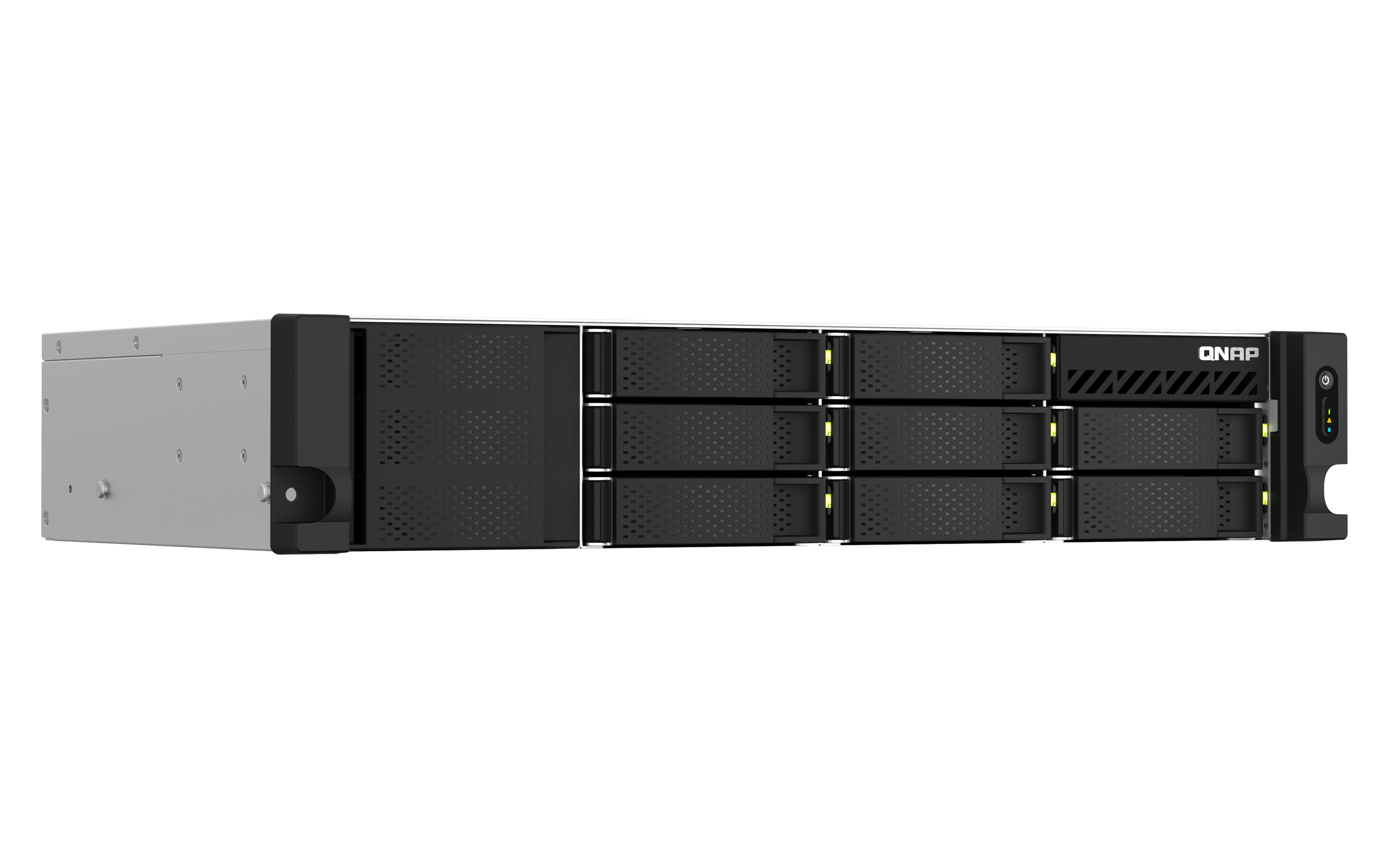 QNAP TS-864eU - NAS-Server - 8 Schächte - Rack, Ansicht 3