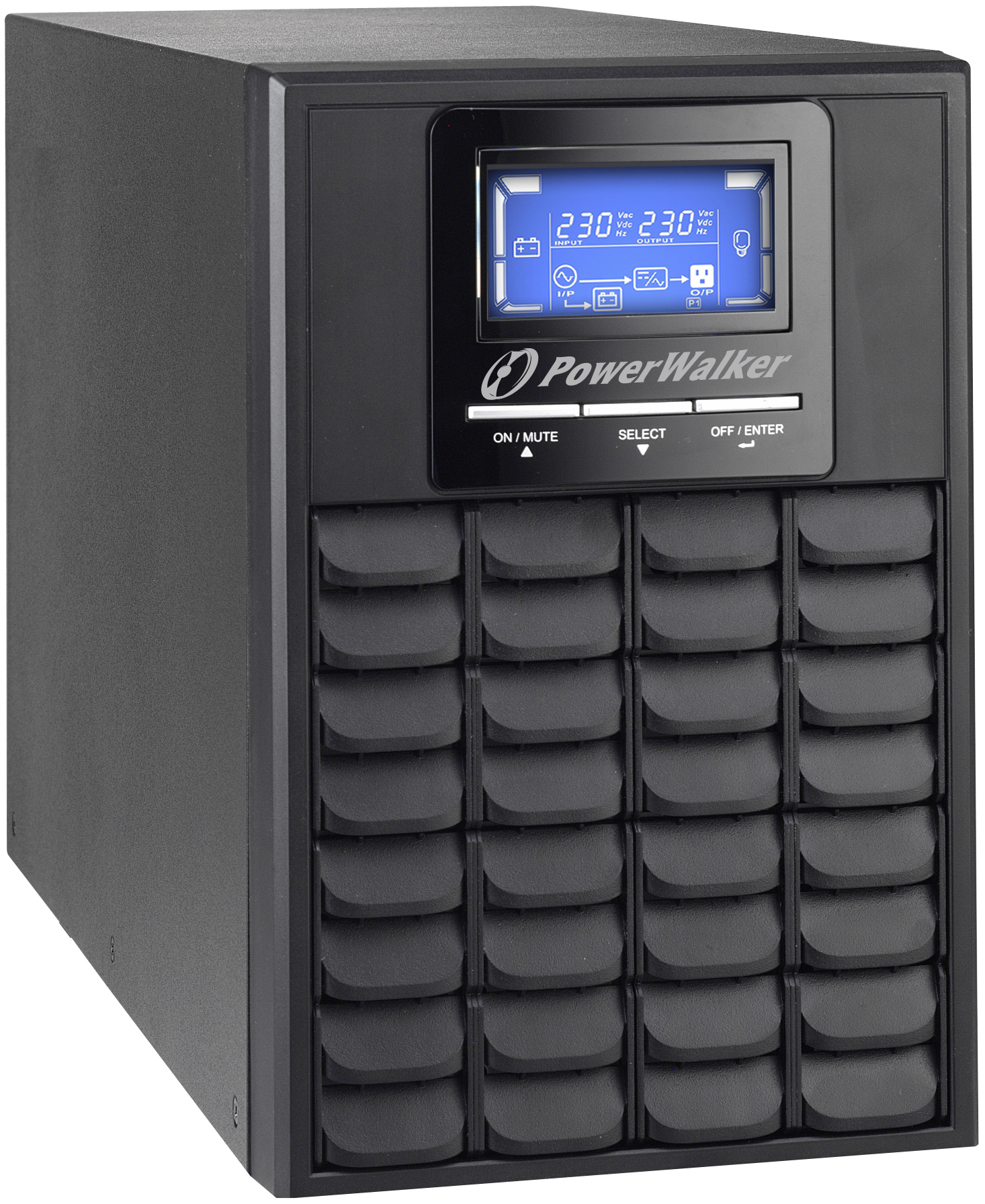 BlueWalker PowerWalker VFI 1000C LCD - USV - 800 Watt - 1000 VA 9 Ah, Ansicht 3