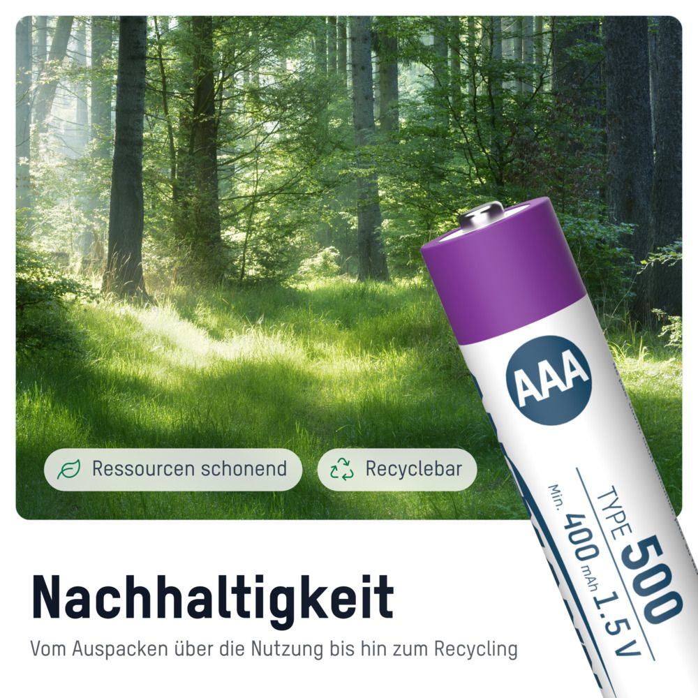 Ansmann LR03 USB-C Micro AAA -Akku Li-Ion 500 mAh 1.5 V 4 St. 1311-0028 - Akku - Micro (AAA), Ansicht 4