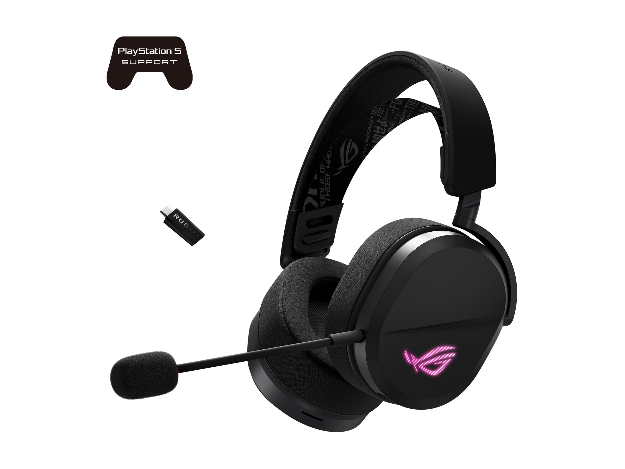 ASUS ROG Pelta - Headset - ohrumschließend - Bluetooth / 2,4 GHz Funkfrequenz