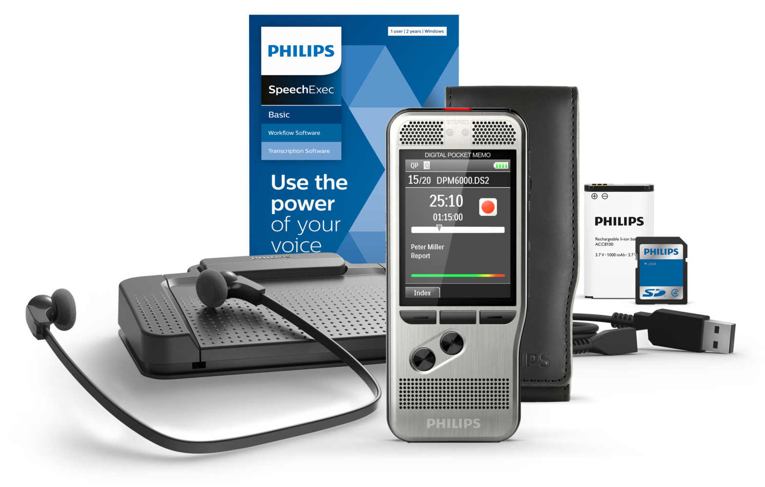 Philips Pocket Memo DPM6700 - Voicerecorder, Ansicht 2