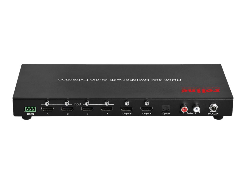 ROTRONIC-SECOMP ROLINE 4K HDMI Matrix Switch, 4 x 2 - Video/Audio-Schalter, Ansicht 4