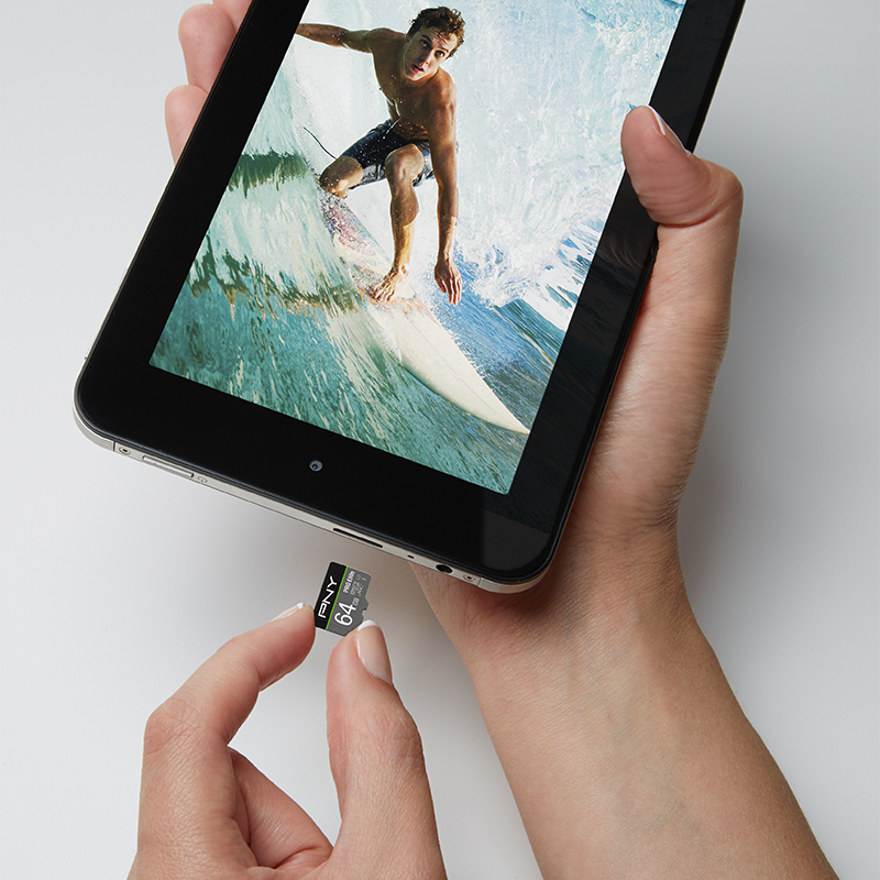 PNY PRO Elite - Flash-Speicherkarte (microSDXC-an-SD-Adapter inbegriffen), Ansicht 3