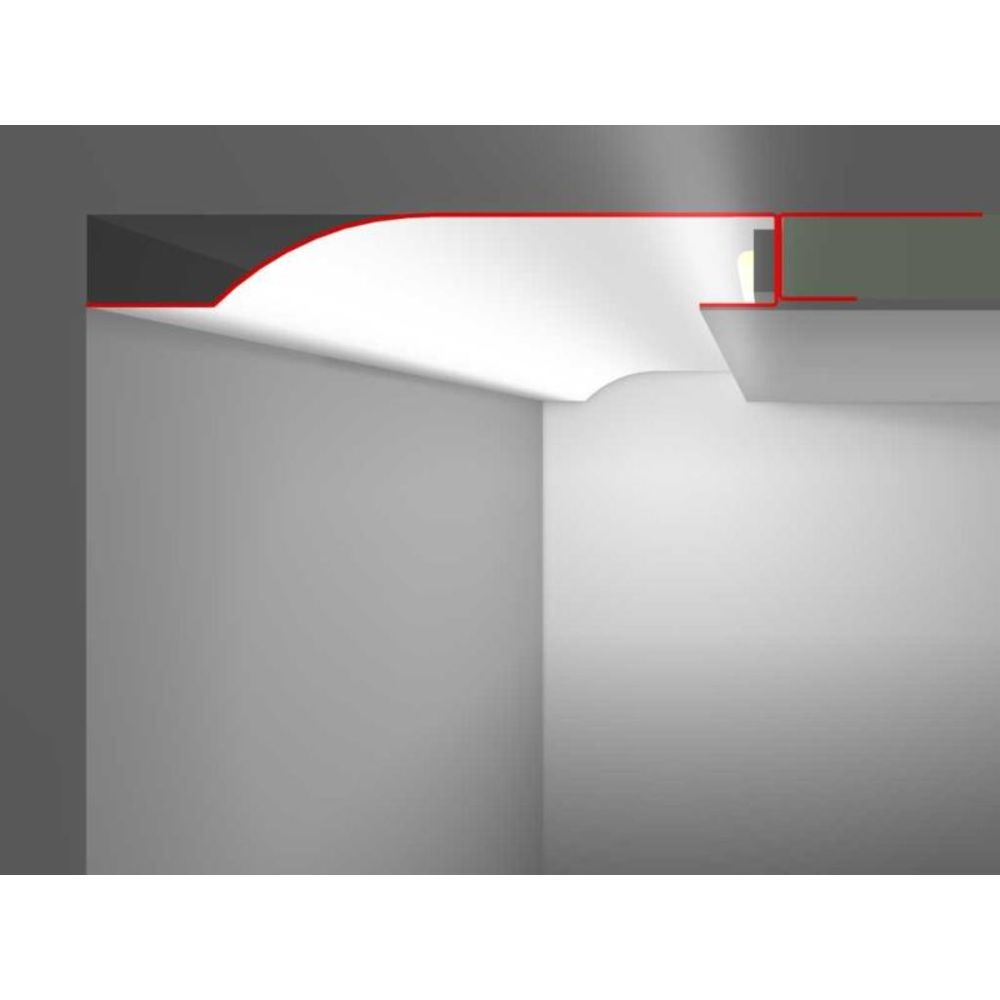 Synergy 21 S21-LED-PR00400 - Profil - Universal - Grau - Zink - LED - 12,5 mm, Ansicht 2