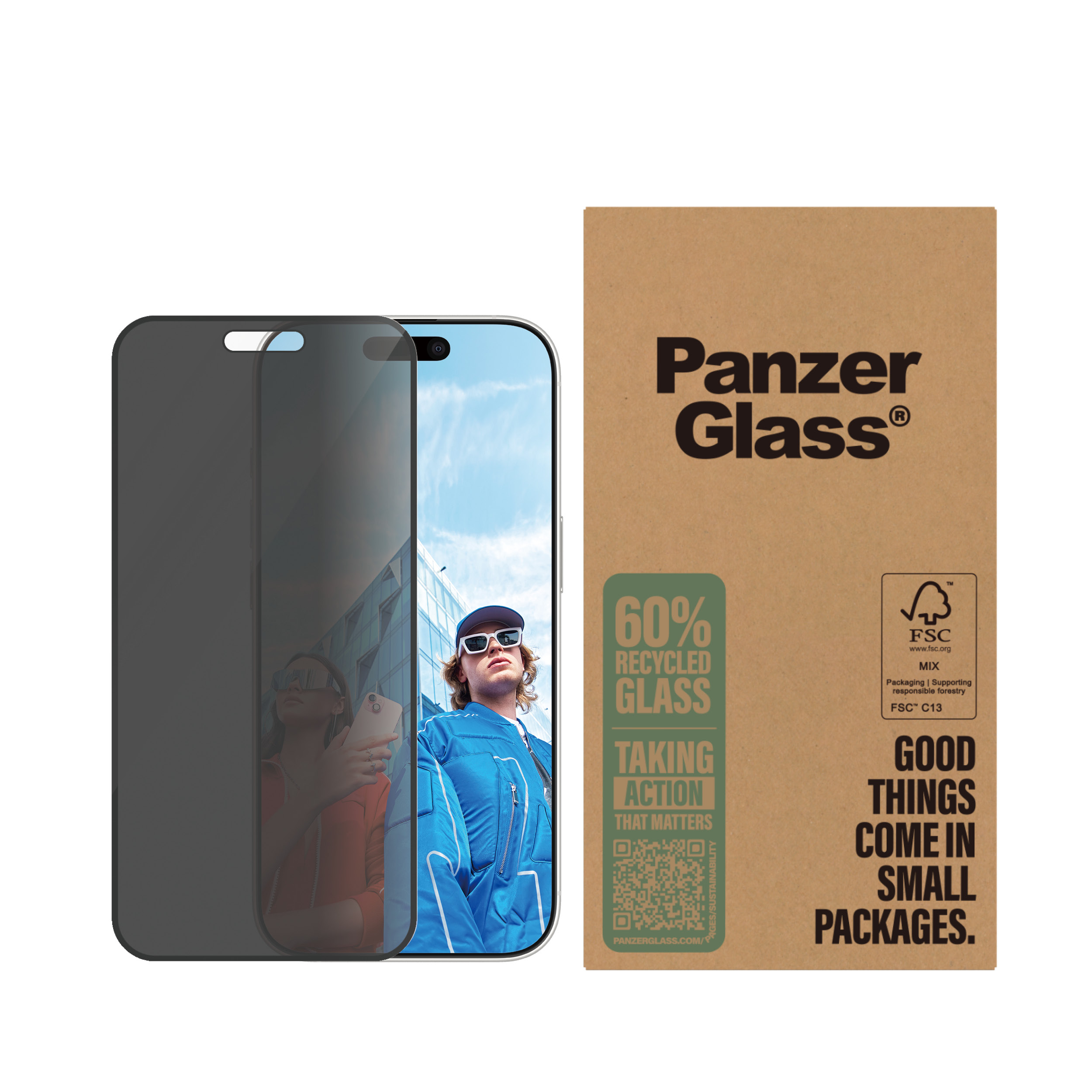 PanzerGlass Bildschirmschutz für Handy - ultrabreite Passform, Ansicht 3
