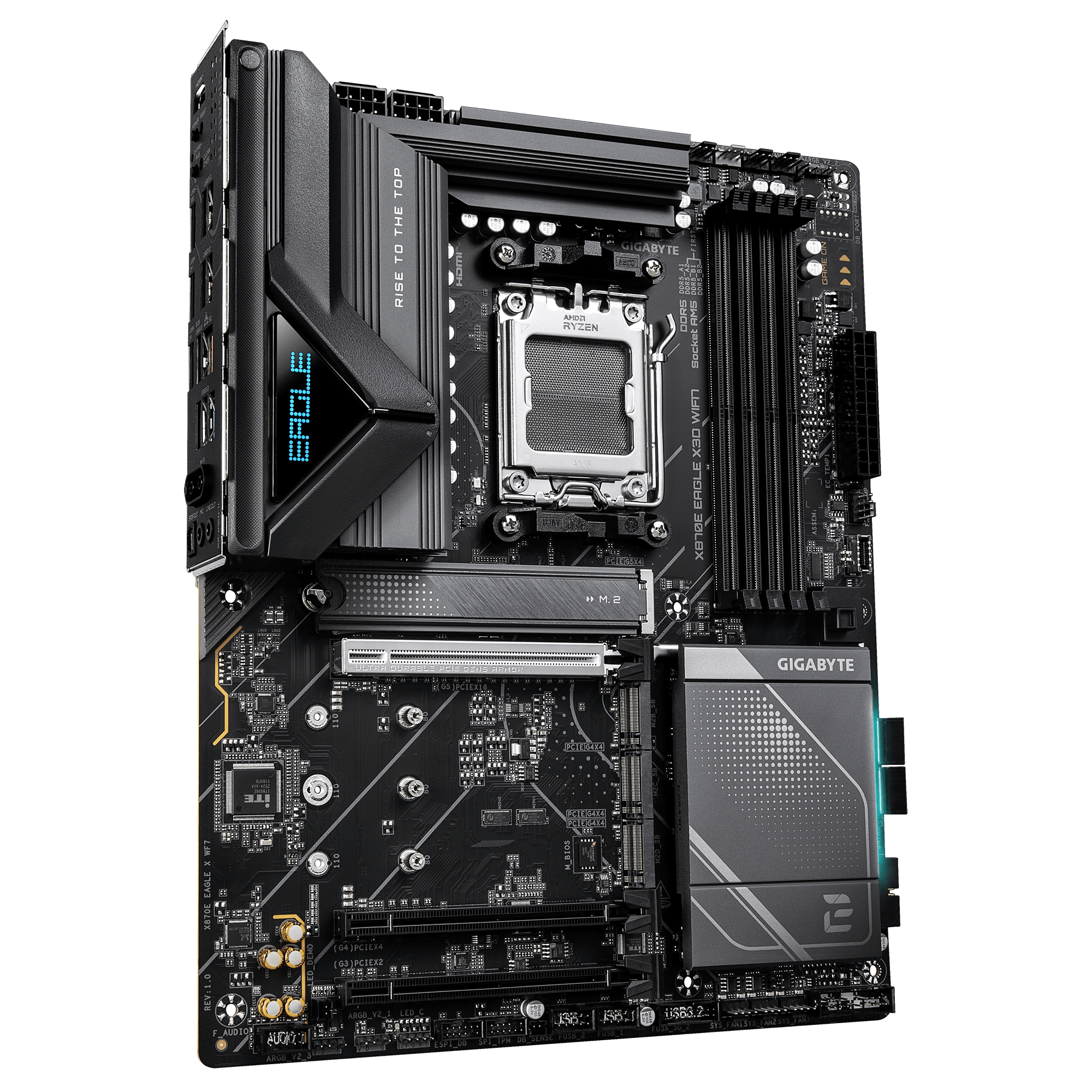 Gigabyte X870E Eagle X WF7 AM5 - Mainboard - AMD Sockel AM5 (Ryzen Zen4), Ansicht 3