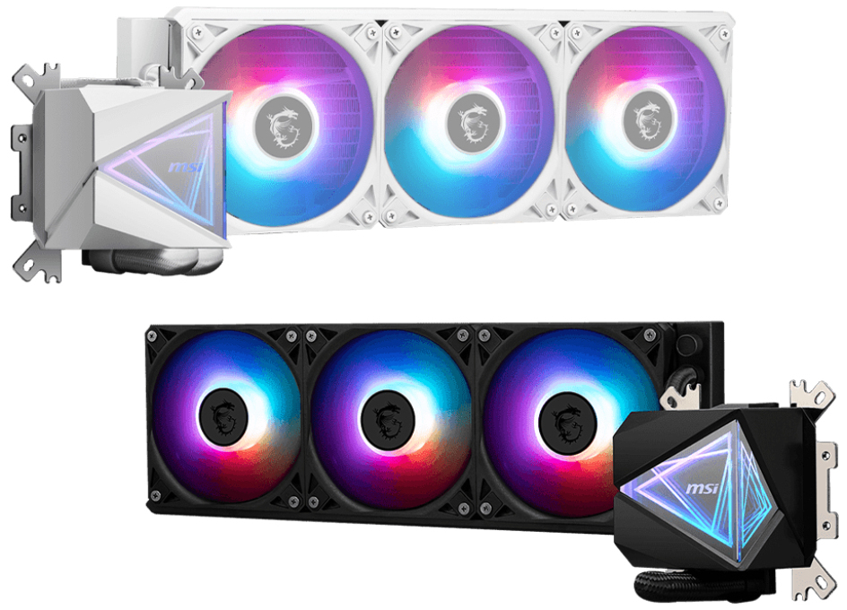 MSI MAG CORELIQUID I360 - Prozessor-Flüssigkeitskühlsystem - Kühlergröße: 360 mm - Schwarz, Ansicht 2