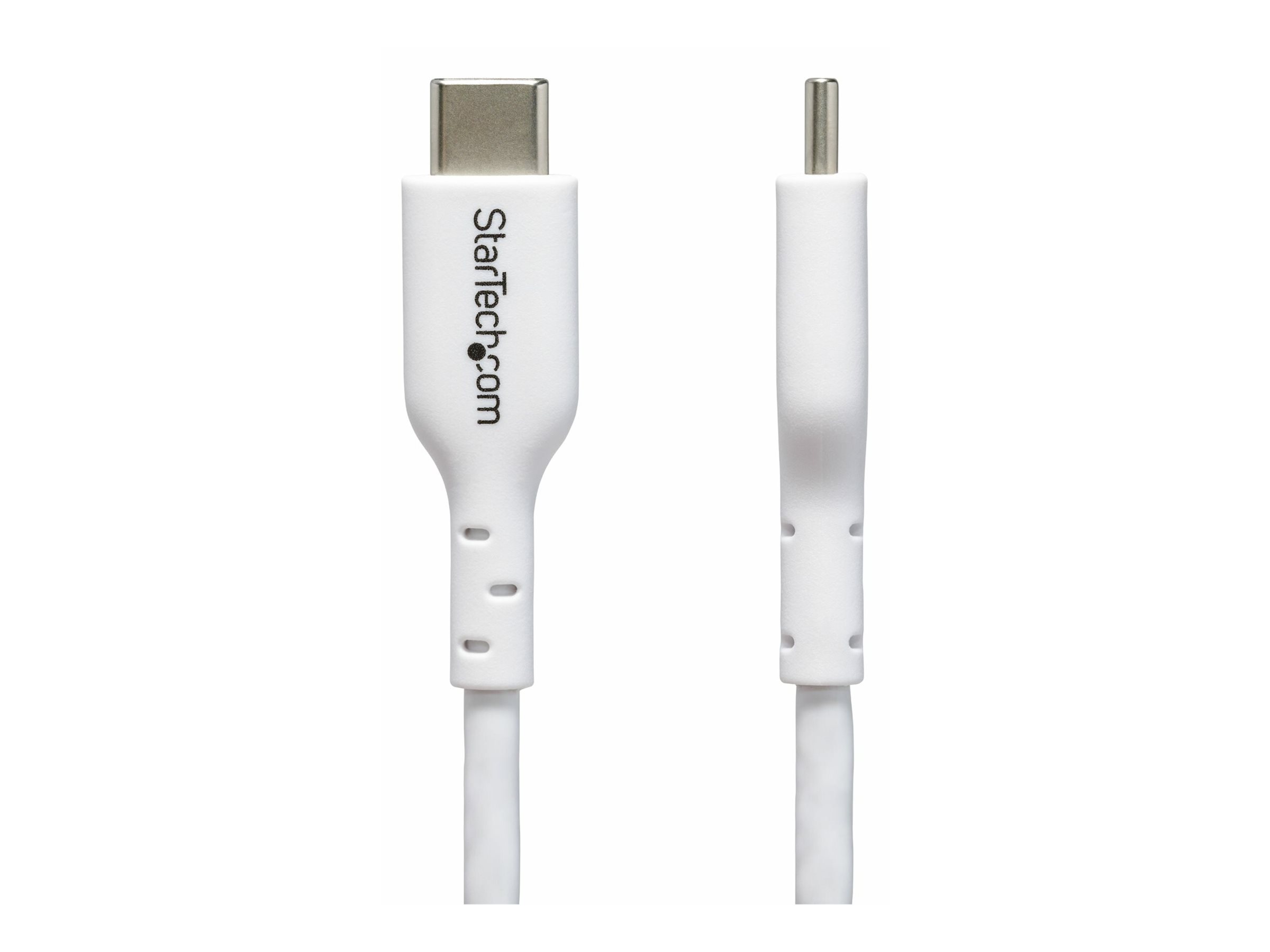 StarTech.com 2m (6.6ft) White USB-C Charging Cable, USB C Cable, USB 2.0 Type-C Laptop Charger Cord, 60W 3A Power Delivery, TPE Jacket, USB-C Data Transfer Cable, M/M - USB-Kabel - USB-C (M)