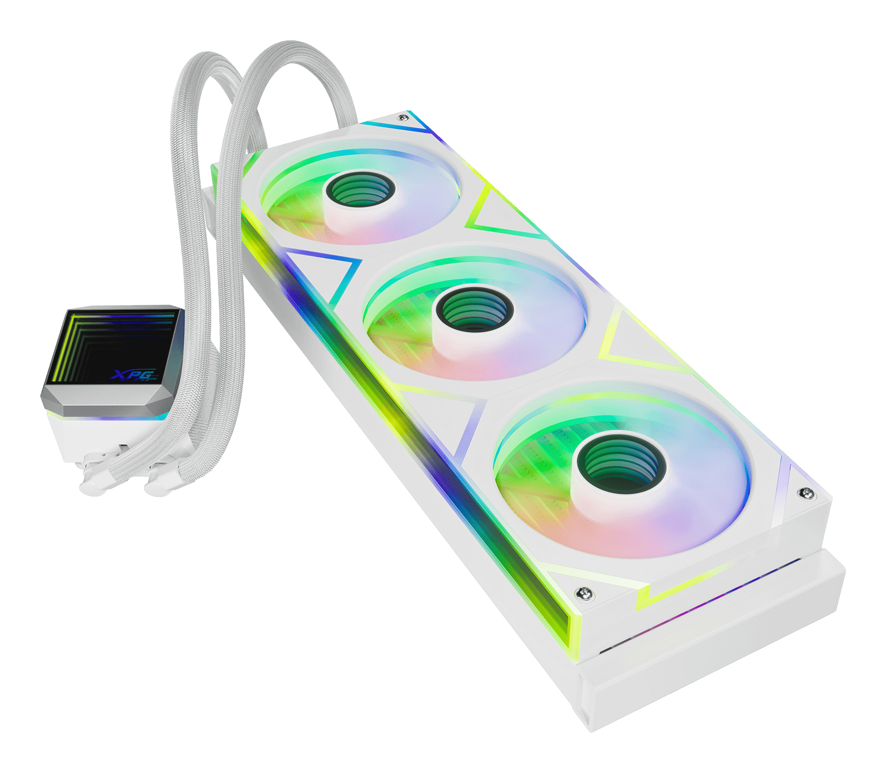 XPG WAK XPG LEVANTE II 360 (3*120mm ARGB Fan) weiß, Ansicht 2