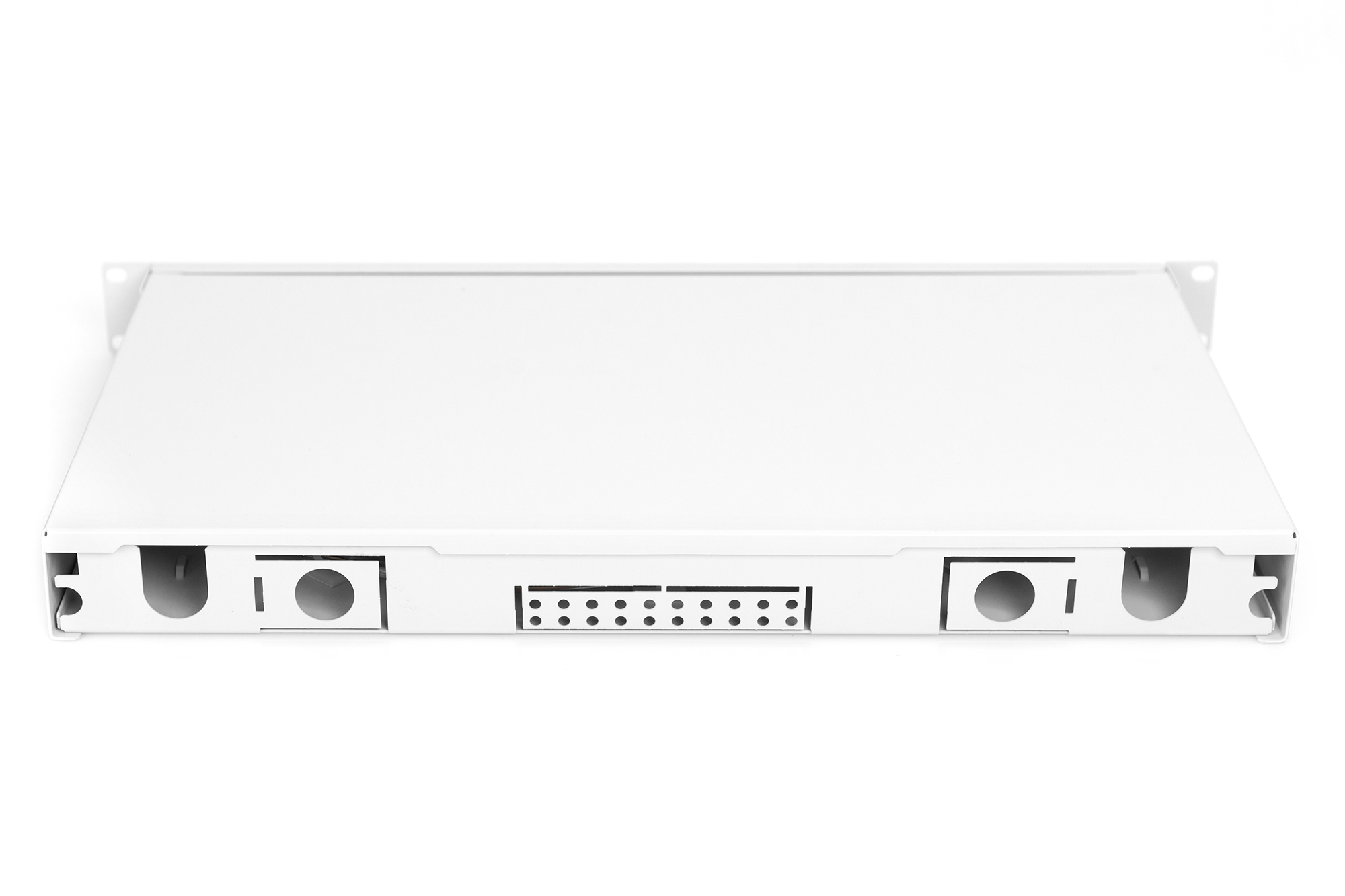 DIGITUS LWL Spleißbox, 1HE, bestückt, LC, OM4, Ansicht 4