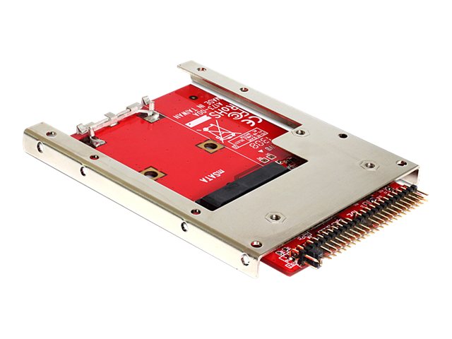Delock Konverter IDE 44 Pin > mSATA mit 2.5 Rahmen - Speicher-Controller - mSATA (6.4 cm)
