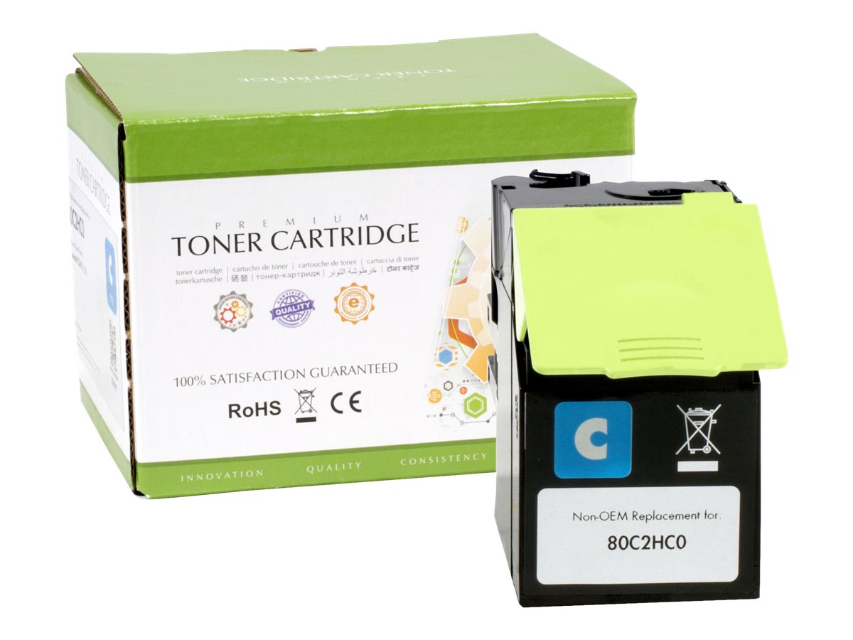 Static Control Cyan - kompatibel - Box - Tonerpatrone (Alternative zu: Lexmark 80C2HC0)