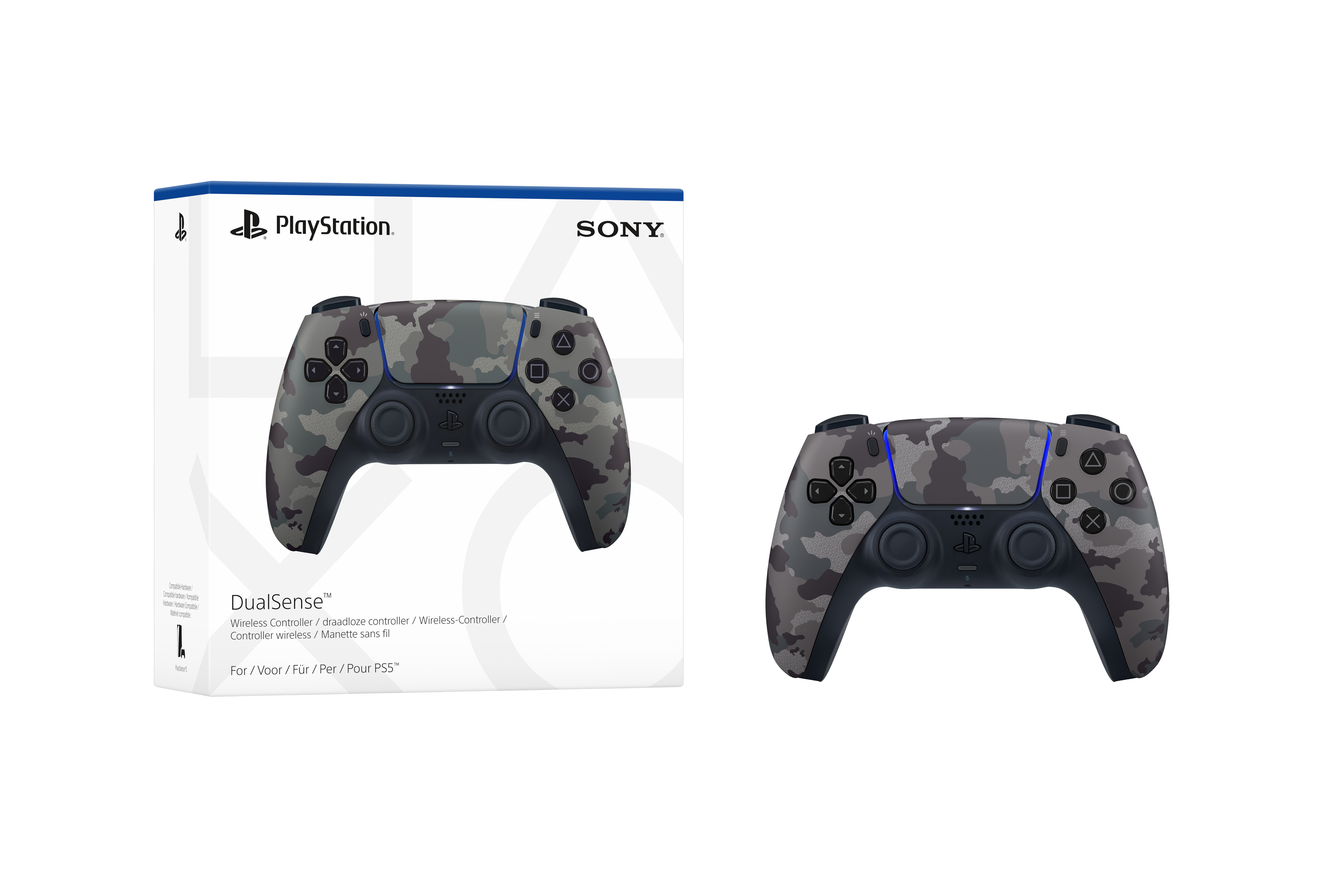 Sony DualSense Controller wireless grey camouflage (PS5), Ansicht 2