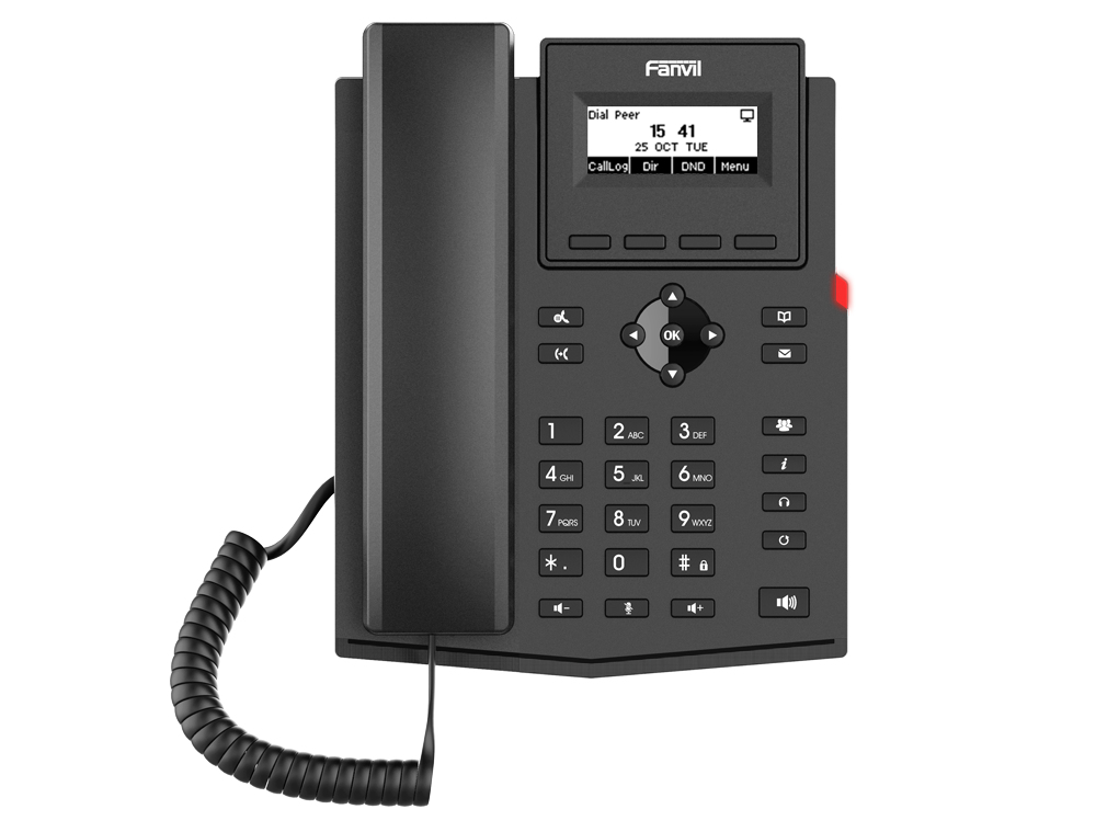 Fanvil X301G - VoIP-Telefon mit Rufnummernanzeige/Anklopffunktion, Ansicht 2