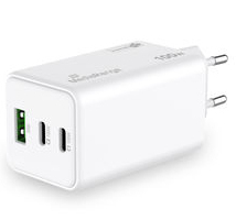 MEDIARANGE Ladegerät 100W 3-Port 2x USB-C u. 1x USB-A weiß, Ansicht 4