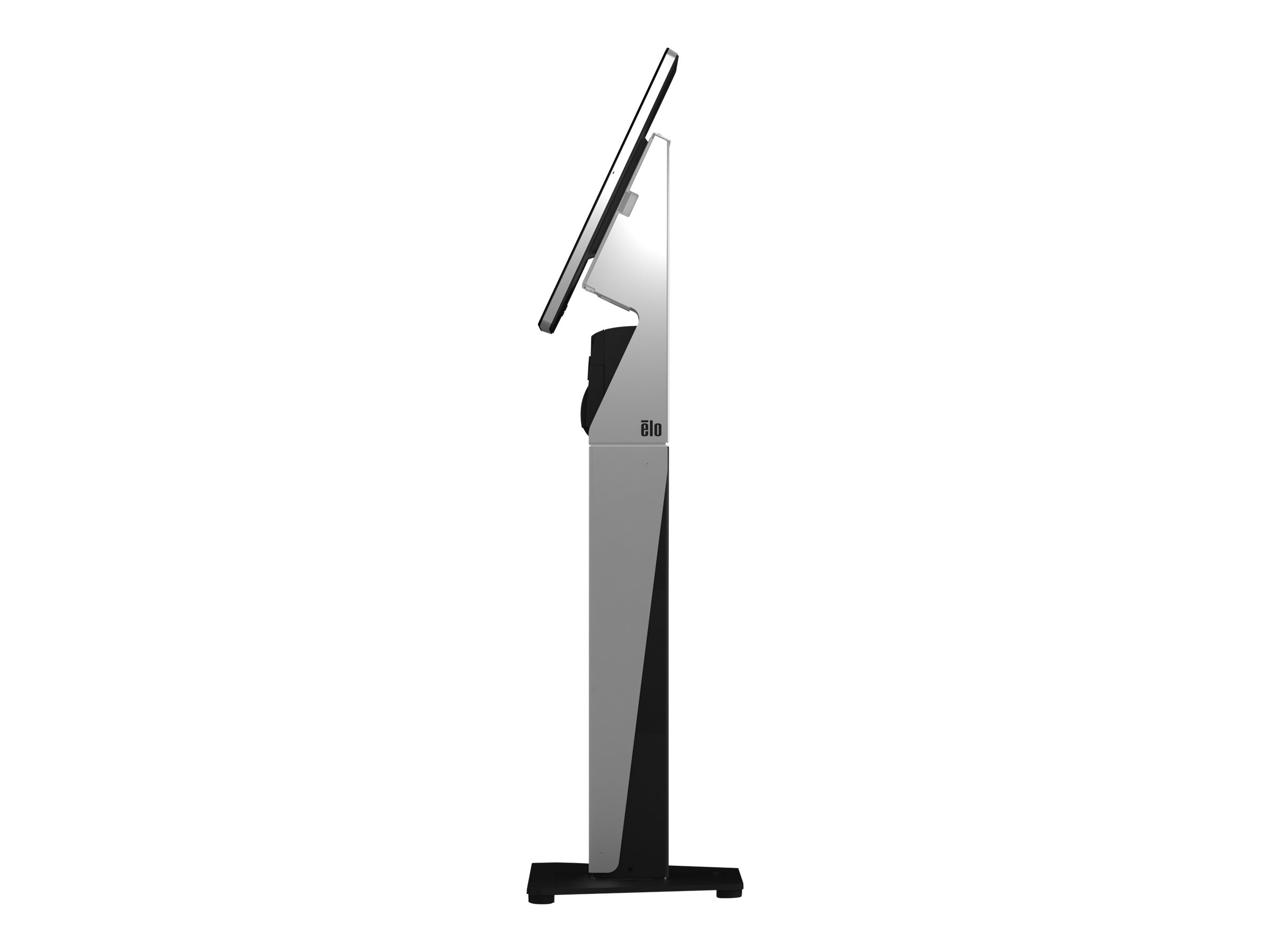 Elo Touch Solutions Elo Wallaby Self-Service Floor Base - Aufstellung - für POS-Terminal - Schwarz/Silber, Ansicht 3