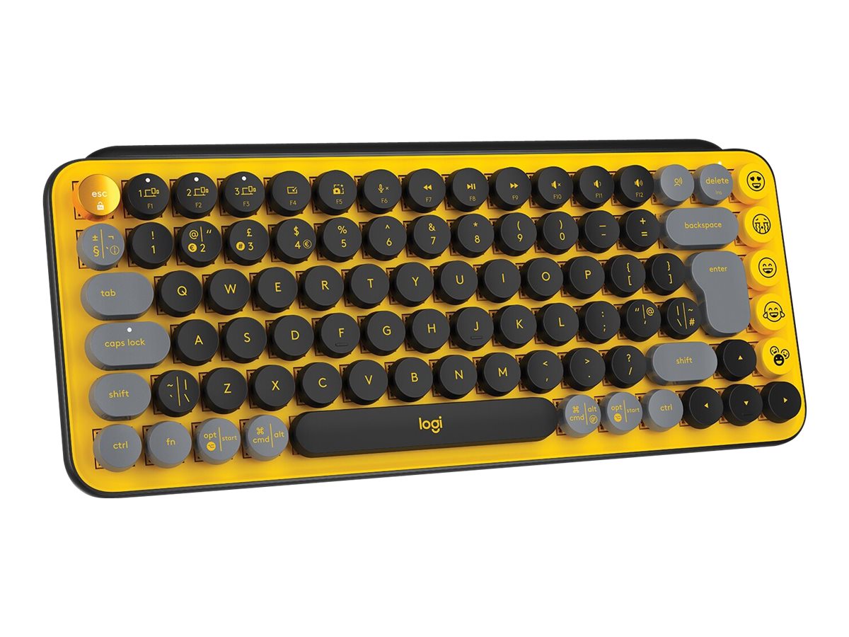 Logitech POP Keys - Tastatur - kabellos - USB Bluetooth LE Bluetooth 5.1