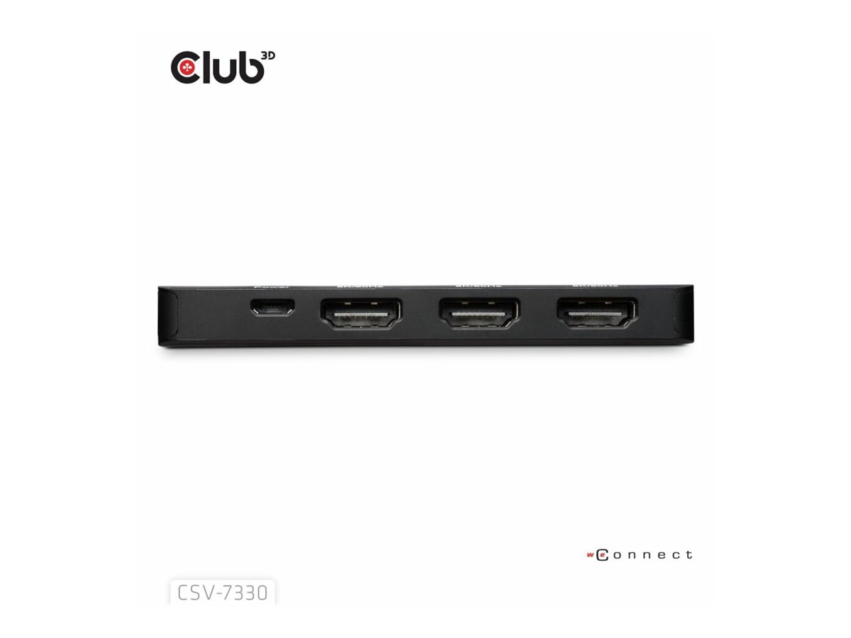 Club 3D Videoadapter - DisplayPort männlich zu HDMI, Mikro-USB Typ B (nur Strom), Ansicht 4