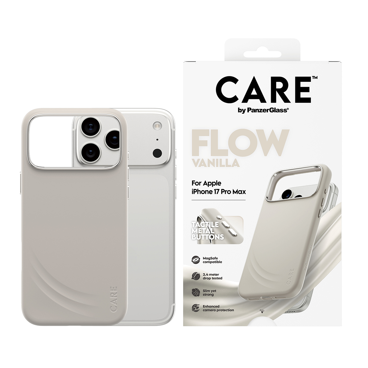 PanzerGlass CARE by PG FF Vanilla MagS iPhone 17PM, Ansicht 2