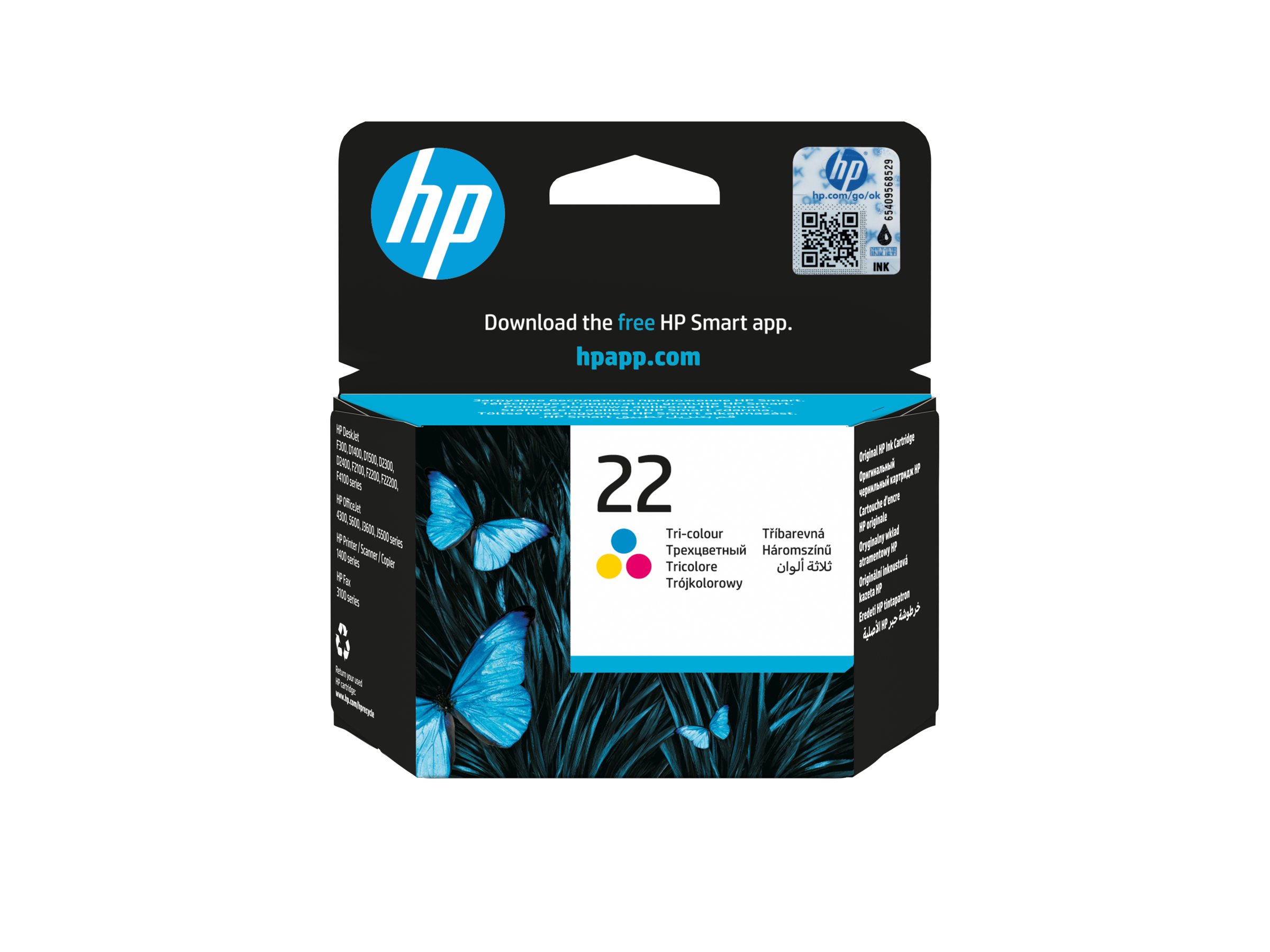 HP 22 - 5 ml - Farbe (Cyan, Magenta, Gelb) -