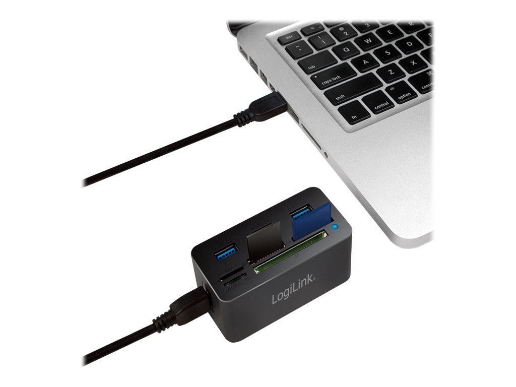 LogiLink USB 3.0 Hub with All-in-One Card Reader, Ansicht 3
