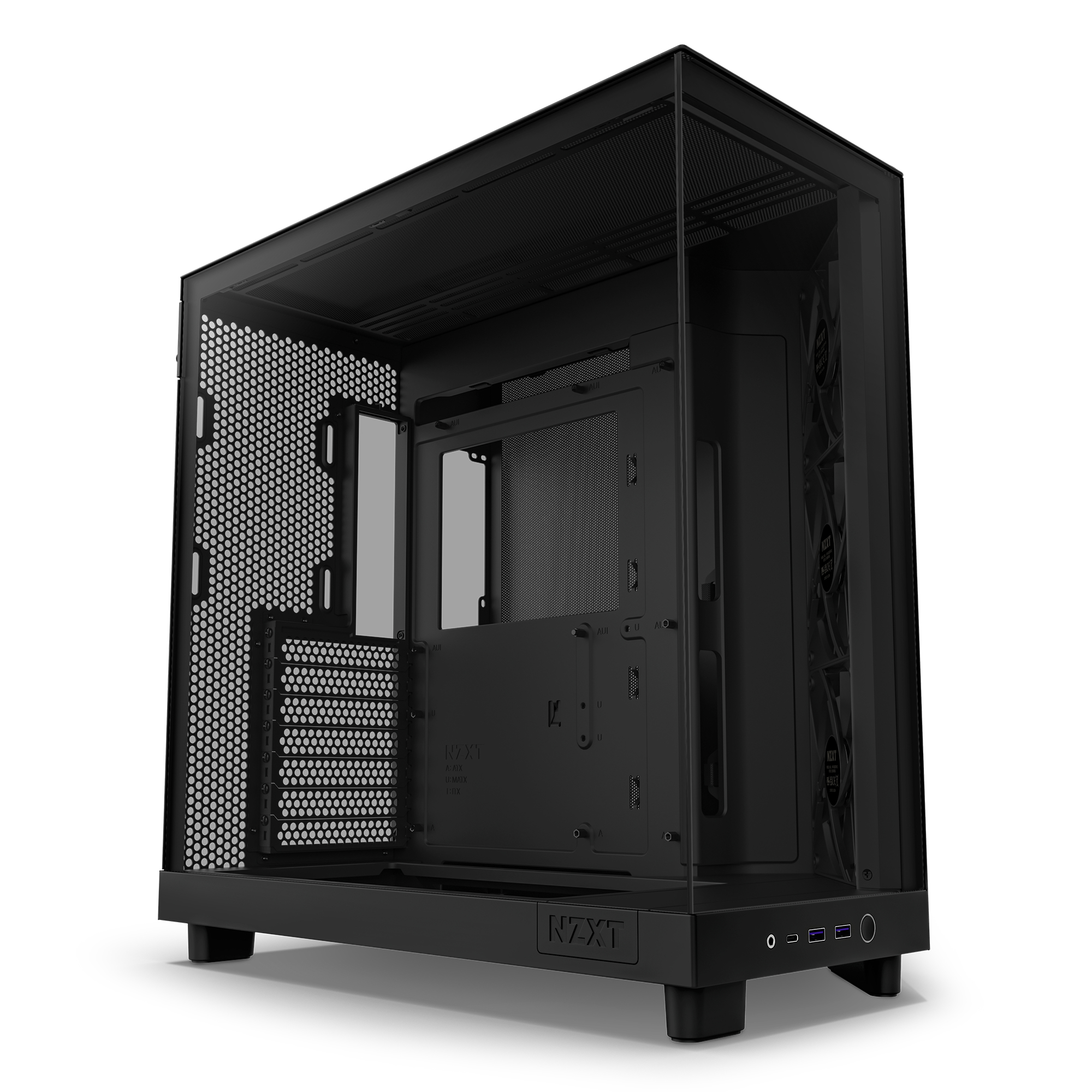 NZXT H6 Flow Compact Dual Chamber Case Matt, Ansicht 4