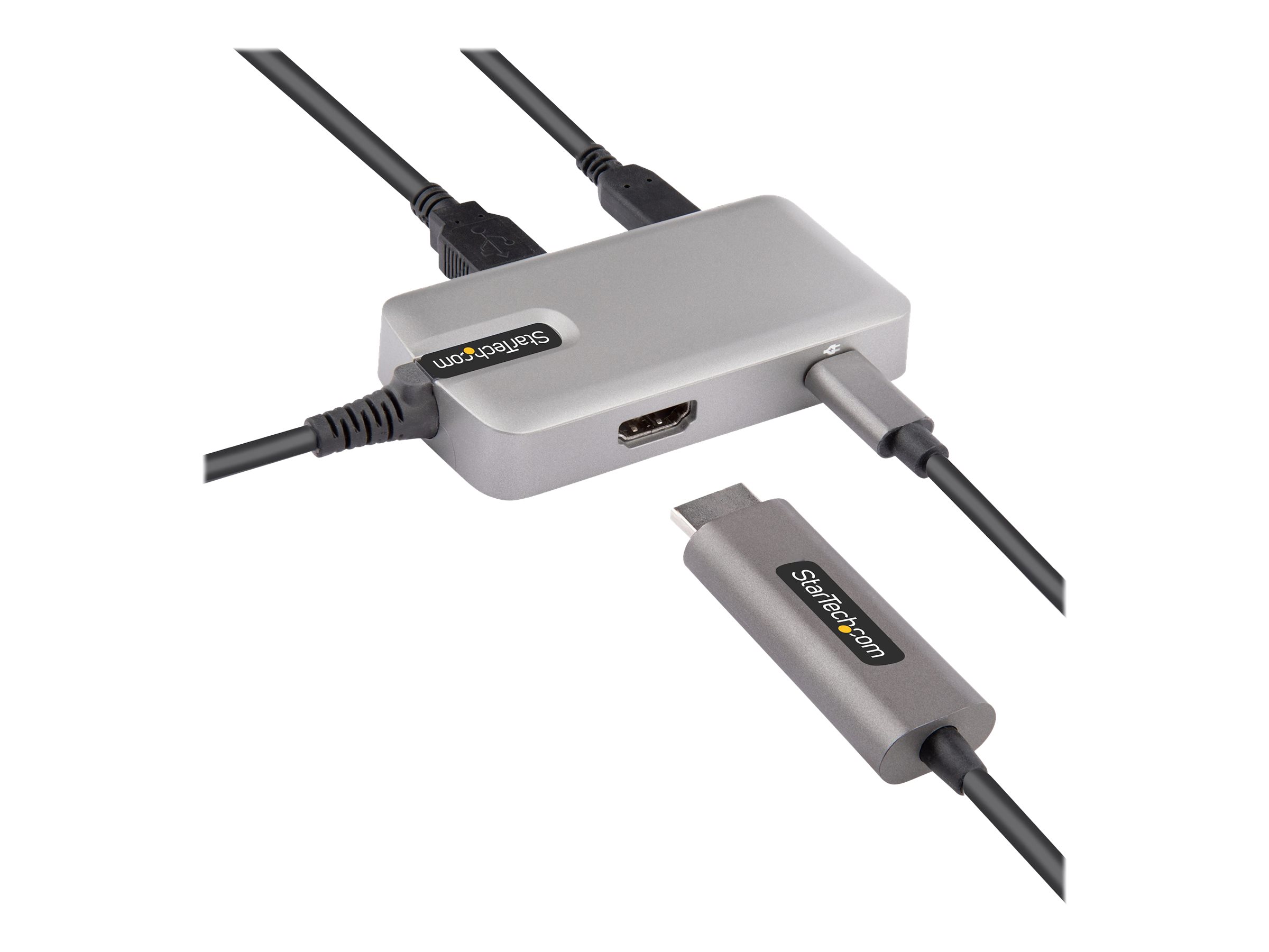 StarTech.com USB-C Multiport Adapter - USB-C auf 4K 60Hz HDMI 2.0, 100W PD Pass-through - 3-Port 10Gbit/s USB 3.1 Hub - Reiseadapter USB Typ-C Mini Docking Station - 25cm Kabel (DKT31CHPD3)