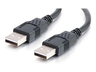 C2G 3.3ft USB Cable - USB A to USB A Cable - USB 2.0 - Black - MM - USB-Kabel - USB (M)