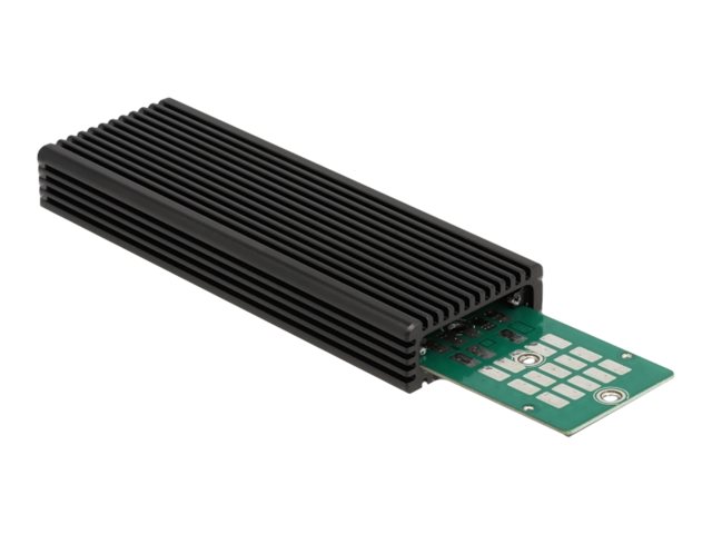 Delock Externes USB Type-C Combo Gehäuse für M.2 NVMe PCIe oder SATA SSD