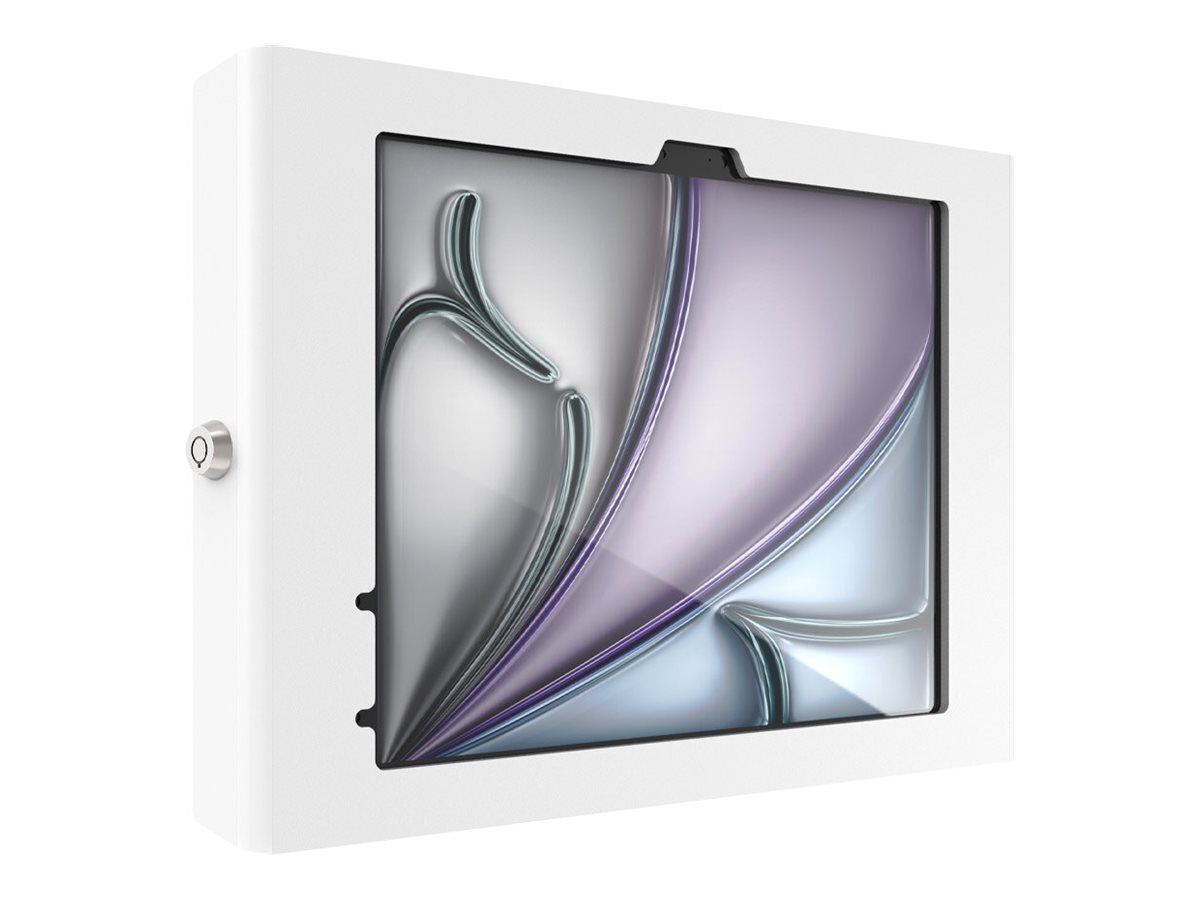 Compulocks iPad Air M2 & M3 11", Apex Secured Enclosure Wall Mount - White - Gehäuse - für Tablett - Glasbefestigung, Raum - verriegelbar - hochwertiges Aluminium - weiß - Bildschirmgröße: 27.94 cm (11")
