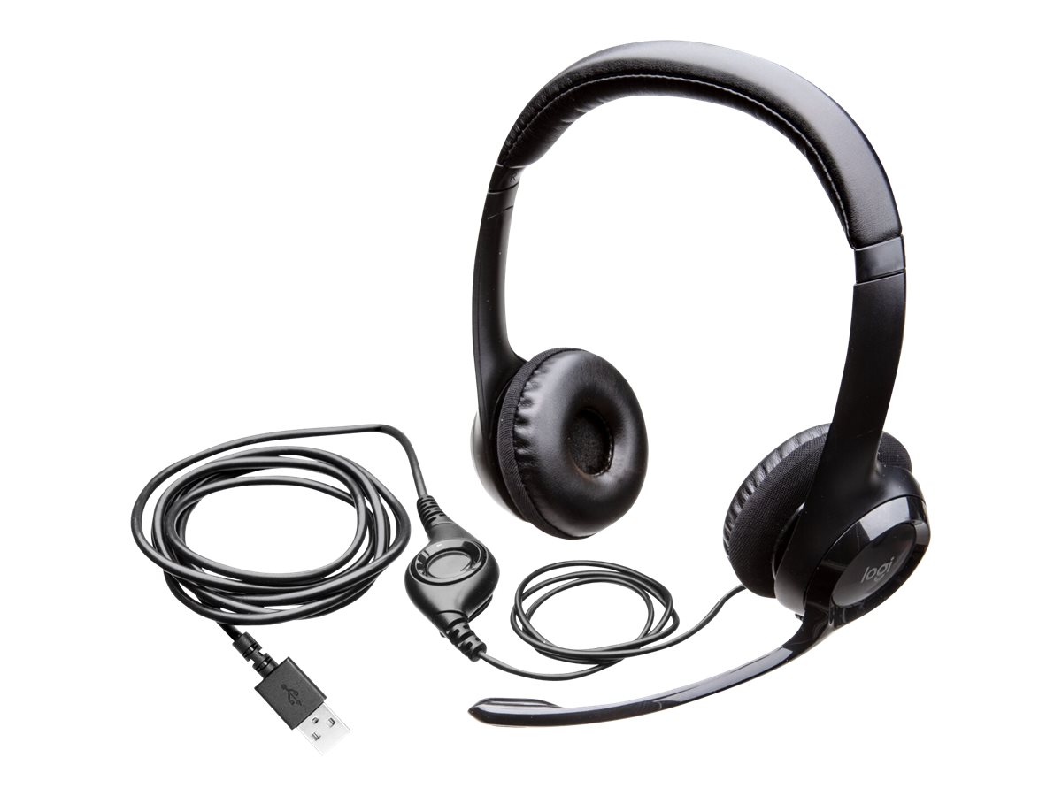 Stereo Headset H390 / weich gepolstertem Kopfbügel und weich gepolsterten Ohrmuscheln / digitaler Klang
